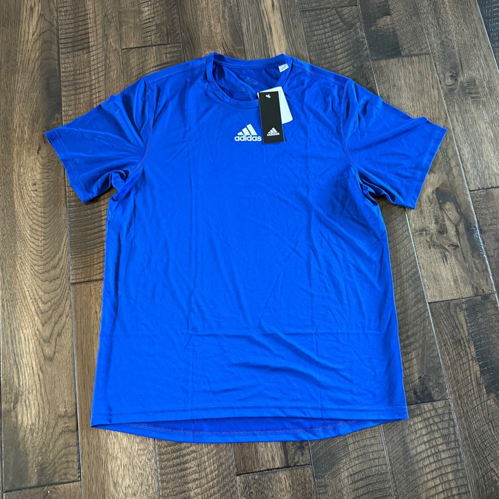 Adidas Creator SS Training Shirt Mens Medium Blue Aeroready EK0088 NWT